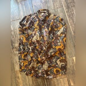 Vintage Jack Mulqueen Silk Top